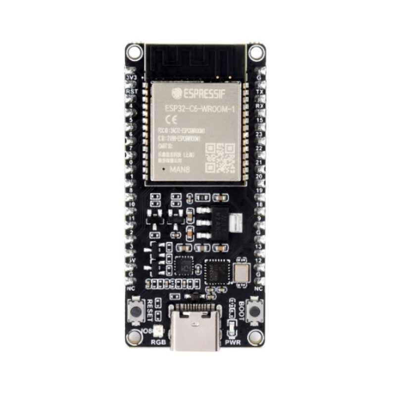 Lehim sancaqları ilə ESP32-C6-DEV-KIT-N8-M